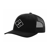 Zallevo Silver Icon Black Trucker Hat
